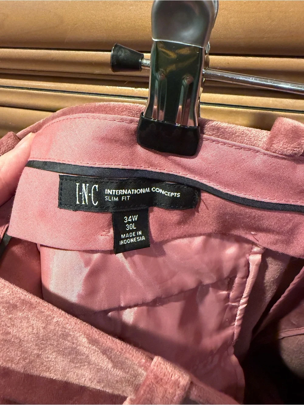 INC International Concepts Velvet Blazer NWT & Matching Pants Set